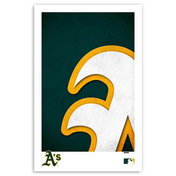 Athletics 11'' x 17'' Minimalist Team Logo Art Poster
