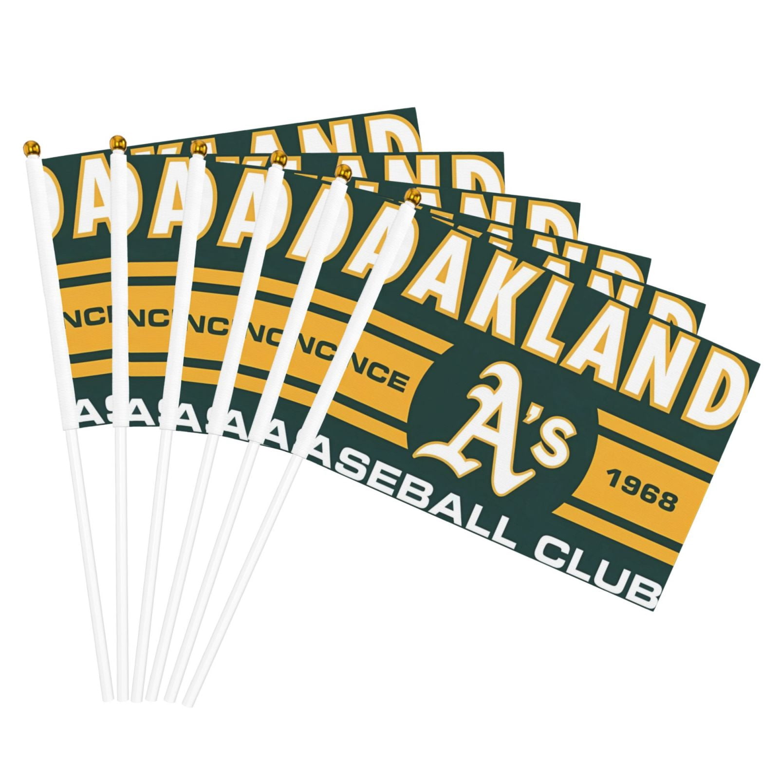 Spectator Hand Roster Fan Athletics Baseball Team Double Sided Hand Waving Flag(Pack of 6 or 10 ...