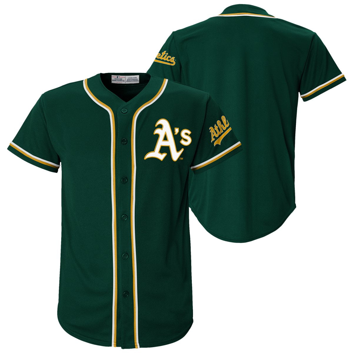 MLB Athletics Youth Primary Color Synthetic Jersey