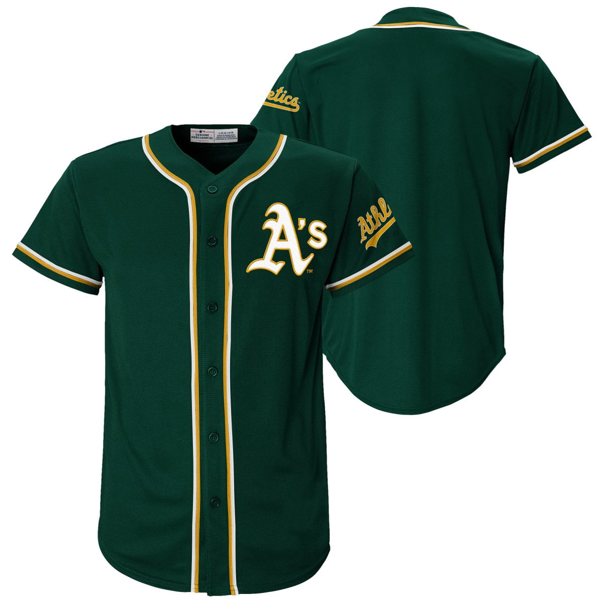 MLB Athletics Youth Primary Color Synthetic Jersey