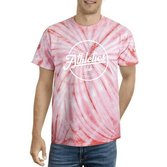 Athletics Club Slogan Round Tie Dye Cyclone Men -Image by Shutterstock, Male x-Large
