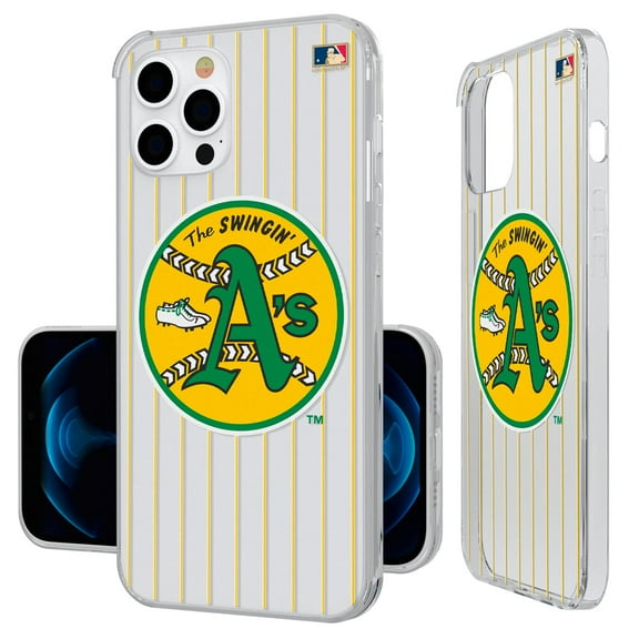 Athletics Cooperstown Pinstripe iPhone Clear Case