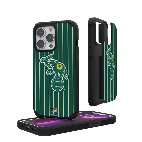 Athletics Pinstripe Cooperstown Design iPhone Rugged Case