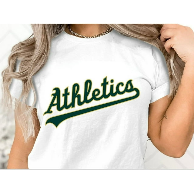 Athletics Shirt Women, Med5XL, Baseball Game Day Gear, Ladies Baseball