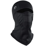 Athletin Thermal Balaclava Ski Mask, Windproof Winter Face Mask, Black