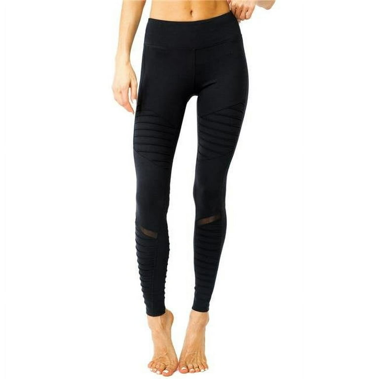 Athletique Low-Waisted Ribbed Leggings With Hidden Pocket and Mesh