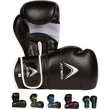 Athllete Durable and Comfortable Boxing Gloves Men and Boxing Gloves Women, Extra Thick Padding for Beginner Boxers and Training Fitness, Ideal for Both Men Boxer and Women Boxer (Black/Silver, 8 oz)