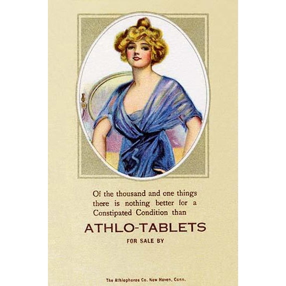 Athlo - Ointment for Croup, Cold or Sore Throat-Fine Art Canvas Print (20" x 30")