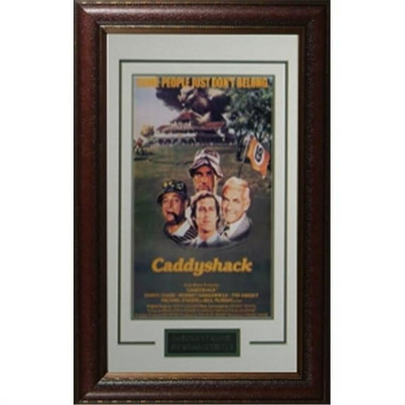 Athlon CTBL-rd3589 Rodney Dangerfield Unsigned Caddyshack Vintage Golf Movie Poster Leather Framed - Entertainment & Photo - 11 x 17