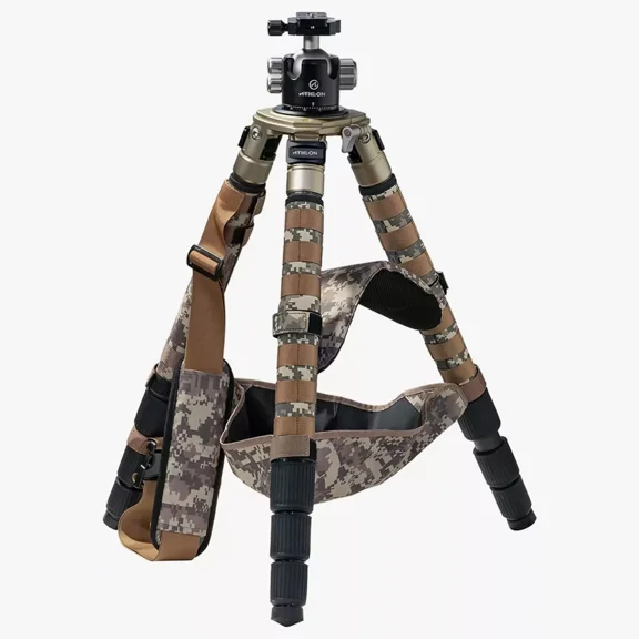 Athlon Midas CF40 Carbon Fiber Tripod w/40mm Max Leg Dia, 55mm Ball Head - 706005