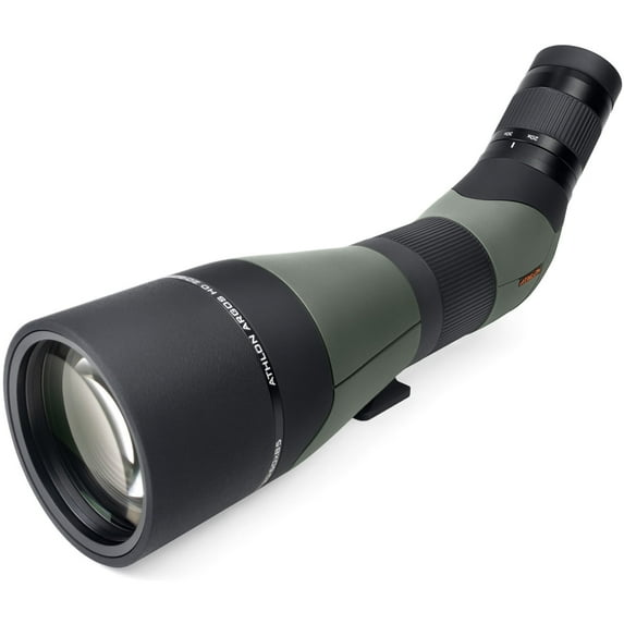 Athlon Optics Argos HD 20-60x85 Spotting Scope, 45 Degree Angle - Green/Black (314001)