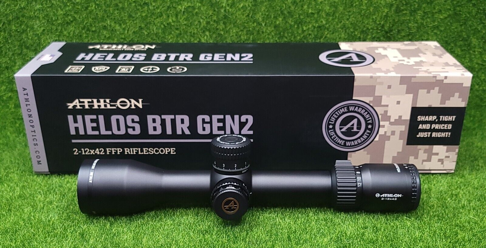 Athlon Optics Helos BTR GEN2 212x42 Riflescope AHMR2 FFP IR MIL