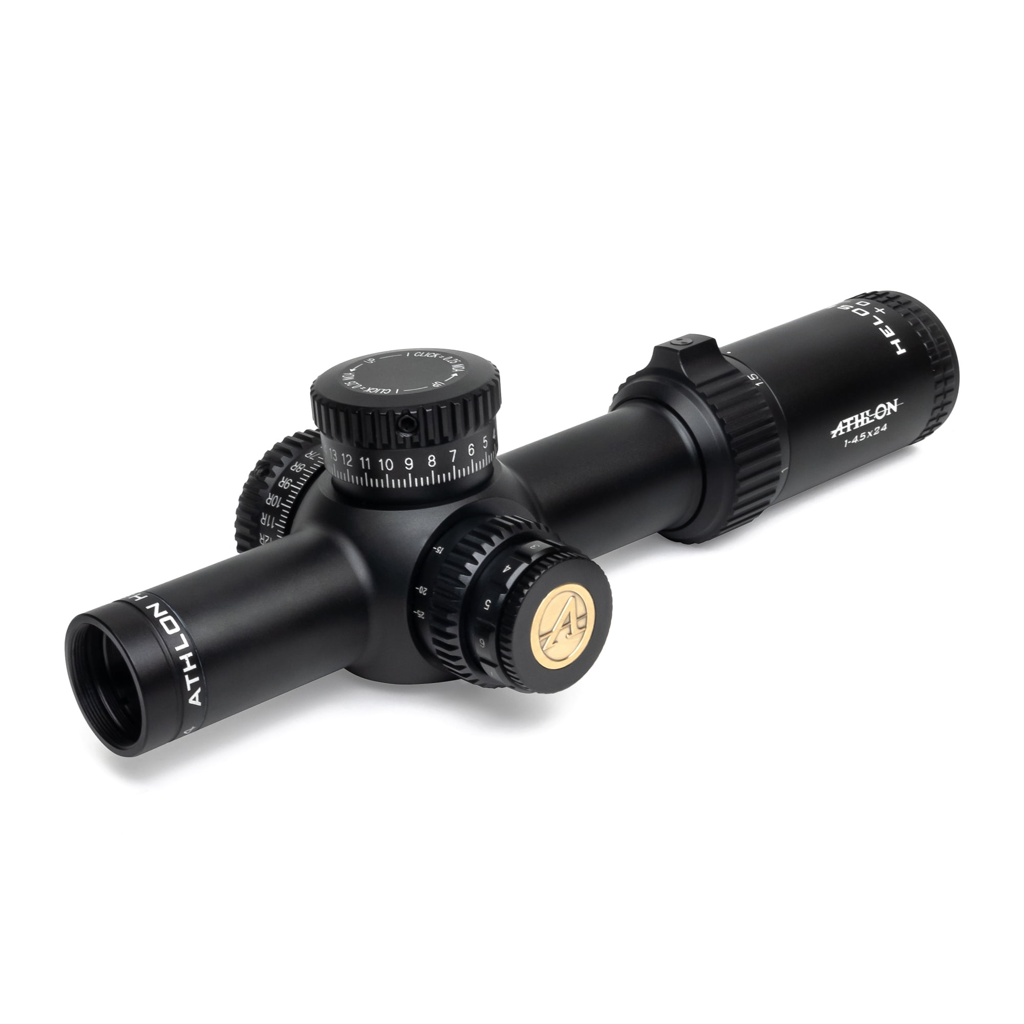 Athlon Optics Helos BTR Rifle Scope 1-4.5x 24mm Illuminated ATSR3 MOA Reticle Matte Black