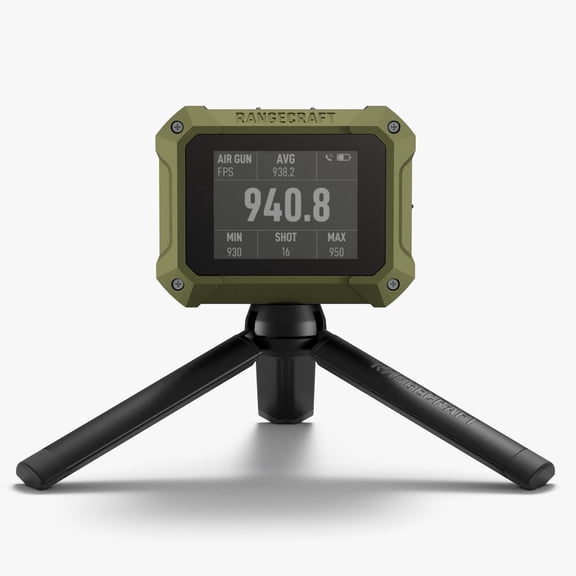 Athlon Optics Rangecraft Velocity Pro Radar Chronograph w/ 2.4" Display, Bluetooth Connectivity with App for Real-Time Projectile Speed Readings (for Any Firearm, Airgun, or Archery)
