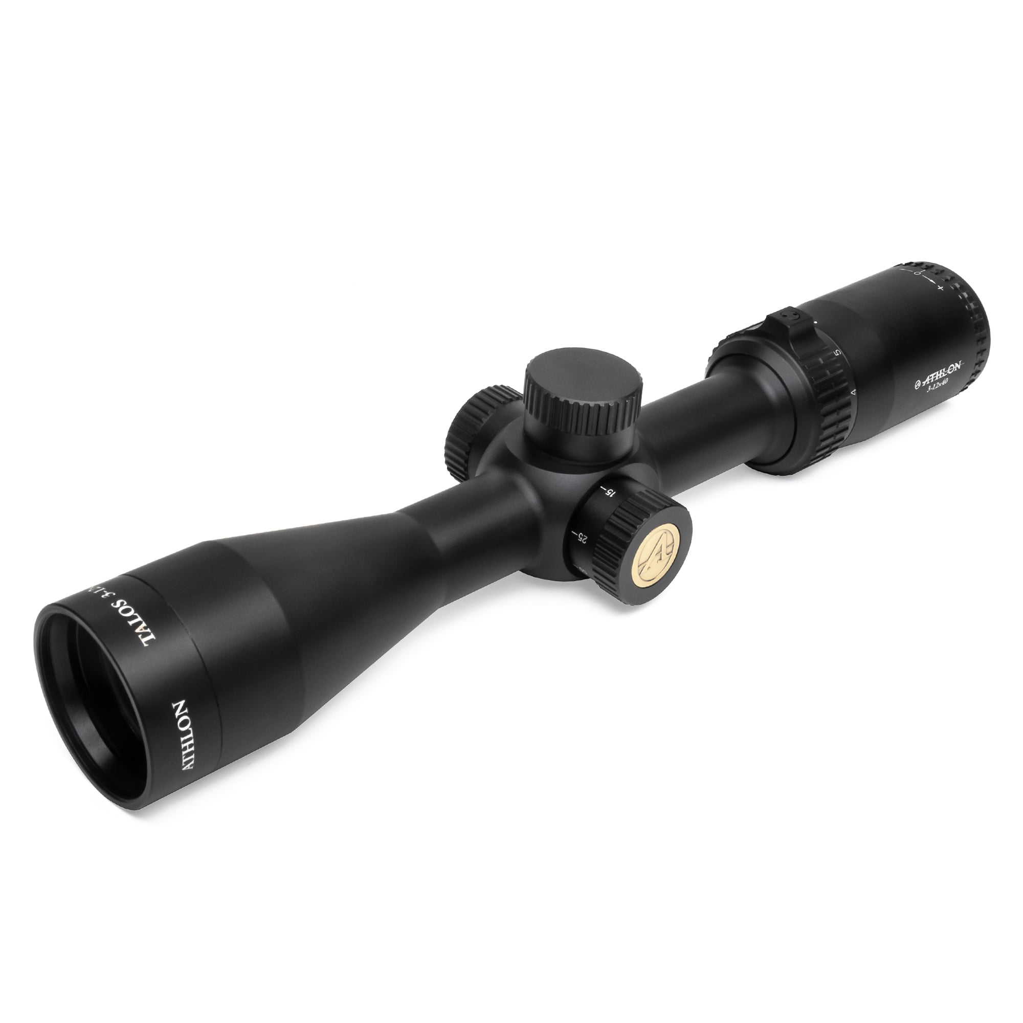 Athlon Optics Talos Riflescope, 3-12 x 40, SFP, 1in Tube, MIL Dot Reticle, Lifet
