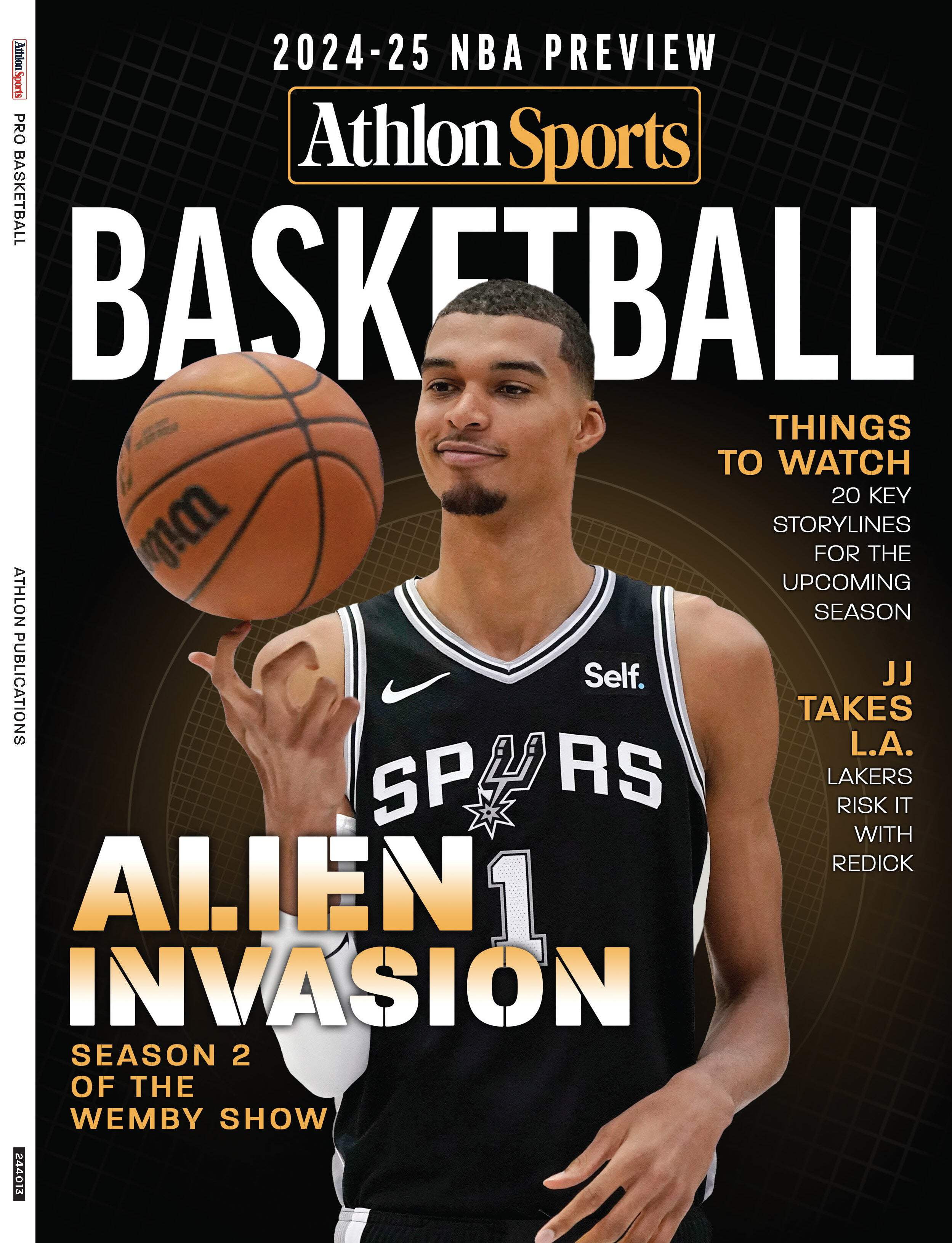 Athlon Sports - 2024-25 NBA Preview: 15 Key Storylines, Lakers JJ Redick Gamble, Wemby's Alien Invasion, In-Depth Conference Previews, Bold Predictions, Fantasy Guide, Lebron James, Steph Curry More