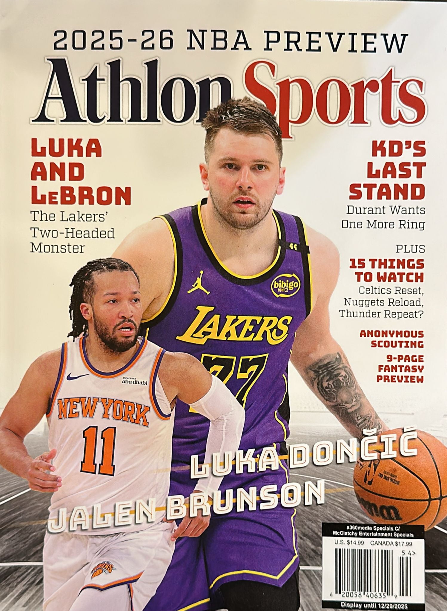 Athlon Sports, Nba Preview Magazine Issue 54