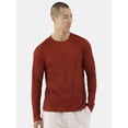 thumbnail image 1 of Athlux Men's Waffle Crewneck Pullover with Long Sleeves, Size S-3XL, 1 of 5