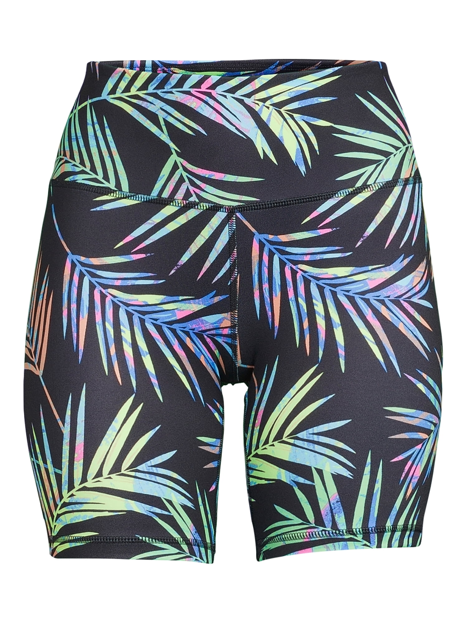 Athlux Women's Active High Rise Bike Short, Multicolor