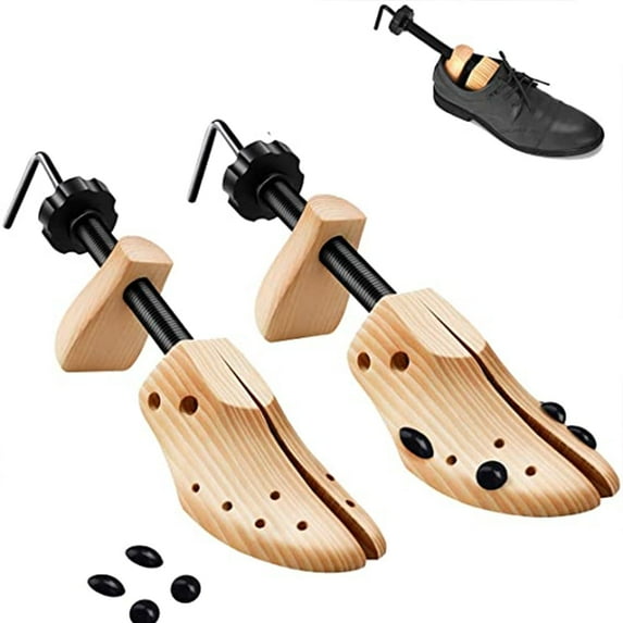 Athome 1 Pair Shoe Stretcher, Adjustable Shoe Trees for Men and Women Wooden Shoe Shaper Shoe Expander