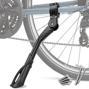 Bike Kickstands, Adjustable Rear Side Bicycle Kickstand for 24 26 27 29 inch, Riding Kick Stands for Teen Adult Bike 24-