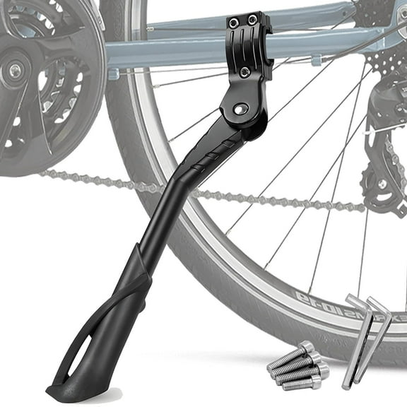 Bike Kickstands, Adjustable Rear Side Bicycle Kickstand for 24 26 27 29 inch, Riding Kick Stands for Teen Adult Bike 24-29 inch Mountain Bike 700 Road Bike BMX MTB