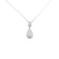 thumbnail image 1 of Athra Women's Double Teardrop Necklace, Silver,OS - US, 1 of 2
