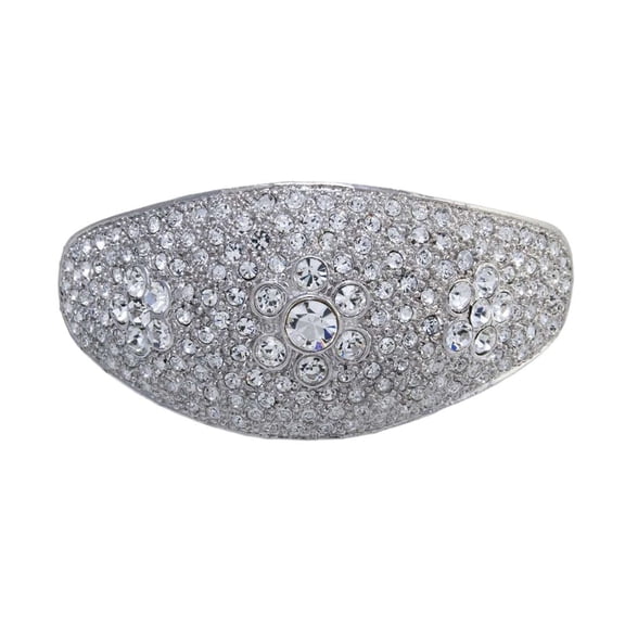 Athra Women's Large Crystal Barrette, Metal Clear Crystal,OS - US
