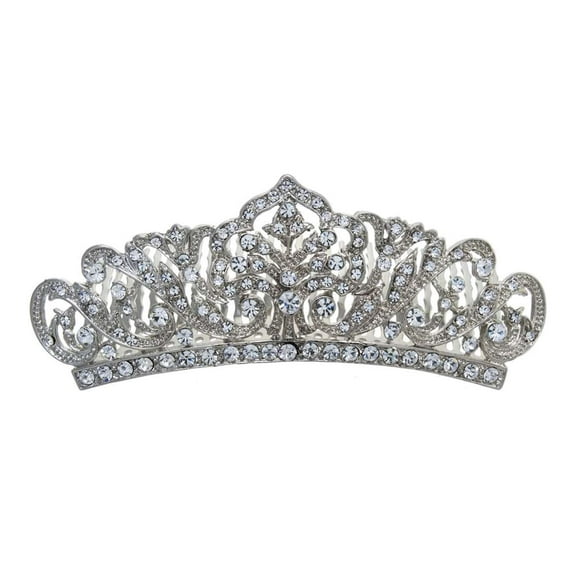 Athra Women's Star Tiara, Metal \ Clear Crystal,OS - US