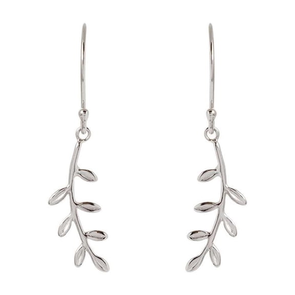 Athra Women's Vine Drop Earring, Silver,OS - US
