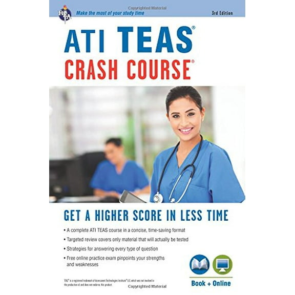 Pre-Owned Ati Teas Crash Course(r) Book + Online: Get a Higher Score in Less Time (Paperback) 0738612278 9780738612270