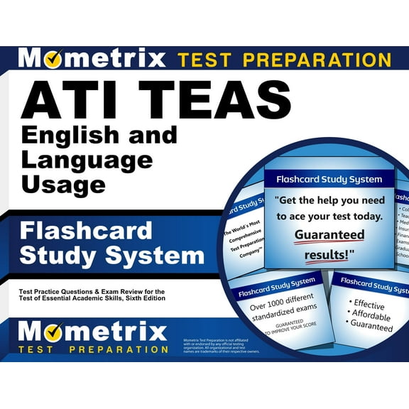 ATI TEAS English and Language Usage Flashcard Study System: TEAS 6 Test Practice Questions & Exam Review for the Test of Essential Academic Skills, Sixth Edition