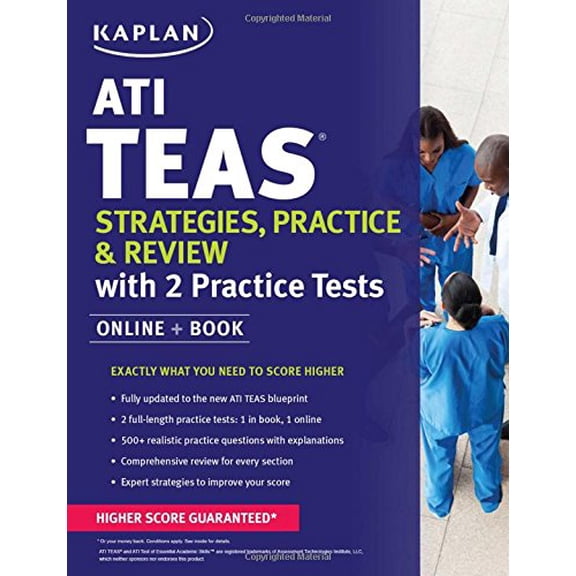 Pre-Owned Kaplan Test Prep: ATI TEAS Strategies, Practice & Review with 2 Practice Tests : Online + Book (Paperback)