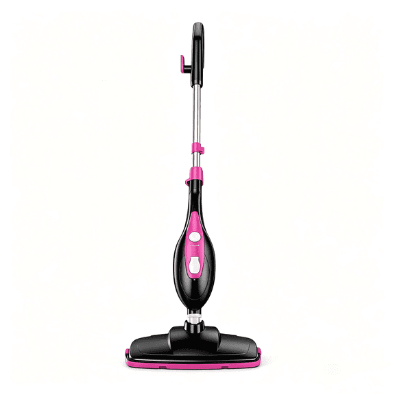 Atilioo 10-in-1 Steam Mop, Multi-Function Floor Steam Cleaner with Detachable Handheld for Carpet, Tile, Hardwood, Pink