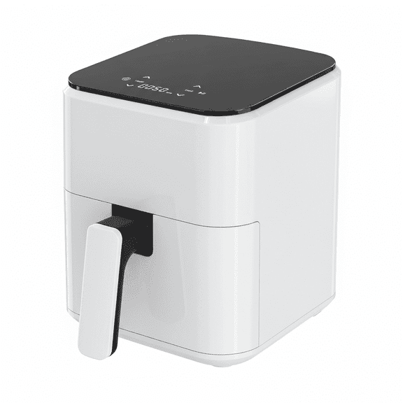 Atilioo 3 Qt Air fryer, Compact Digital Touchscreen Small Air Cooker with Timer, Non-Stick & Dishwasher Safe, White