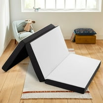 Atilioo 3 inch Folding Mattress with Removable Cover, Tri-Fold Memory Foam Mattress for Travelling, Camping, RV, Guest Mat, Queen Size