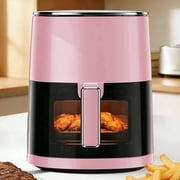 Atilioo 6.34QT Air Fryer, 12-in-1 Cook Modes, Touch Pad, Quick Crispy Meals, Dishwasher Safe Nonstick Basket, Pink