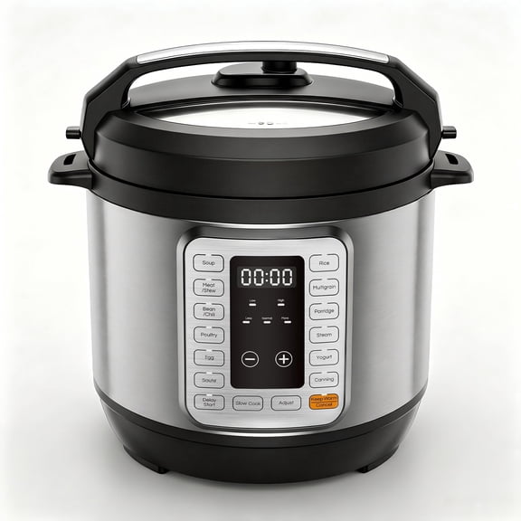Atilioo 6QT Electric Pressure Cooker, 16-in-1 Multi Cooker, Stainless Steel Non-Stick Pot, Yogurt Maker, Rice Cooker, Slow, Sauté Steamer with Recipe, Silver