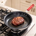 thumbnail image 1 of Atilioo 8-Inch Non Stick Frying Pan, Heavy-Gauge Aluminum Skillet with Nonstick Coating, Heat-Resistant Handle, All Stovetops Compatible, Easy to Clean, Dishwasher & Oven Safe, Red, 1 of 9