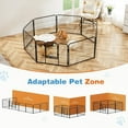 thumbnail image 1 of Atilioo 8-Panel Foldable Pet Playpen, 24" Height Metal Dog Fence with Door for Small Dogs, 1 of 7