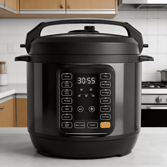 Atilioo 8QT Electric Pressure Cooker, 16-in-1 Multi Cooker, Stainless Steel Non-Stick Pot, Yogurt Maker, Rice Cooker, Slow, Sauté Steamer with Recipe, Black