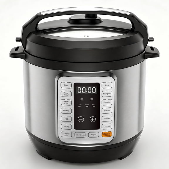 Atilioo 8QT Electric Pressure Cooker, 16-in-1 Multi Cooker, Stainless Steel Non-Stick Pot, Yogurt Maker, Rice Cooker, Slow, Sauté Steamer with Recipe, Silver