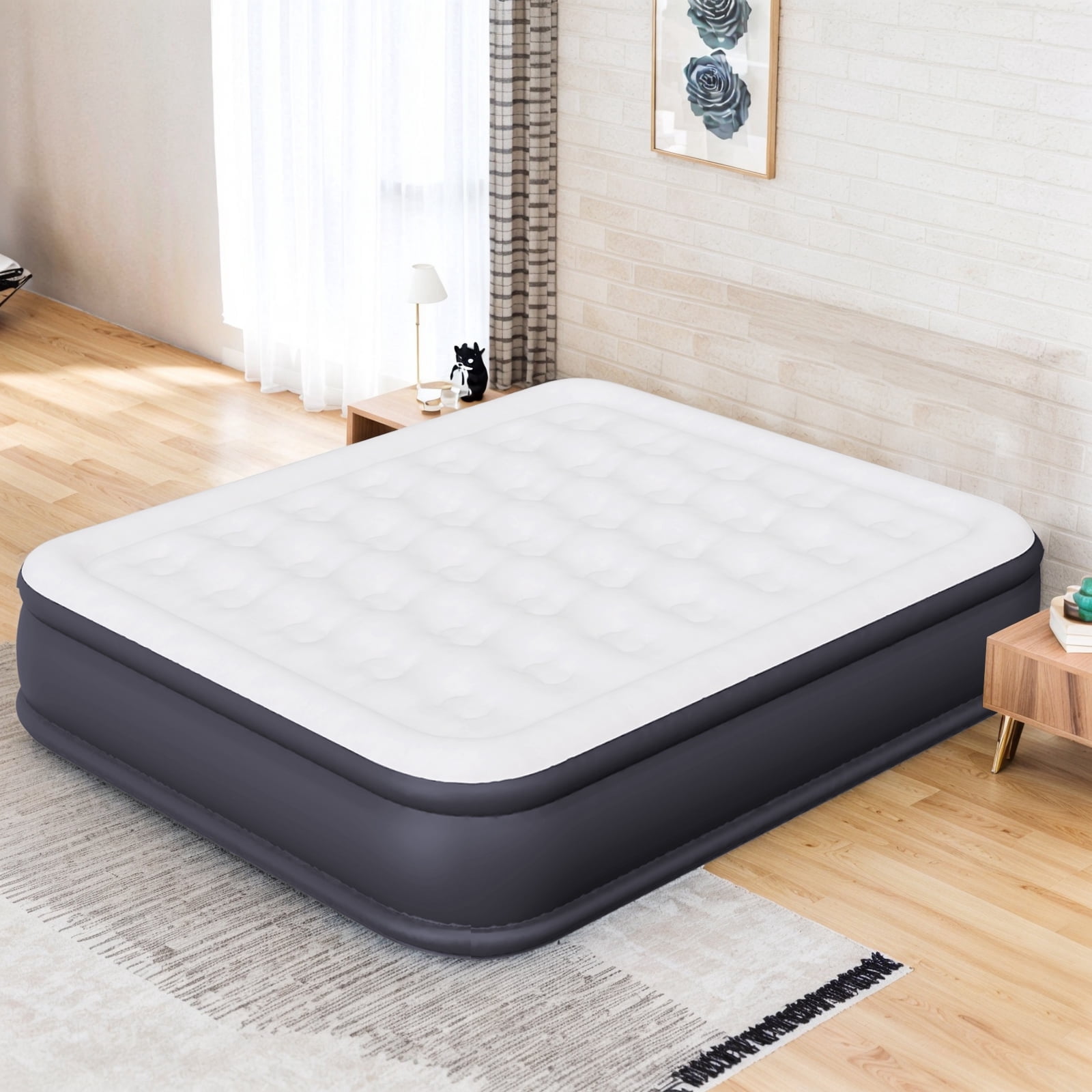 Atilioo Air Mattress with Built-in Pump, Inflatable Airbed, High ...