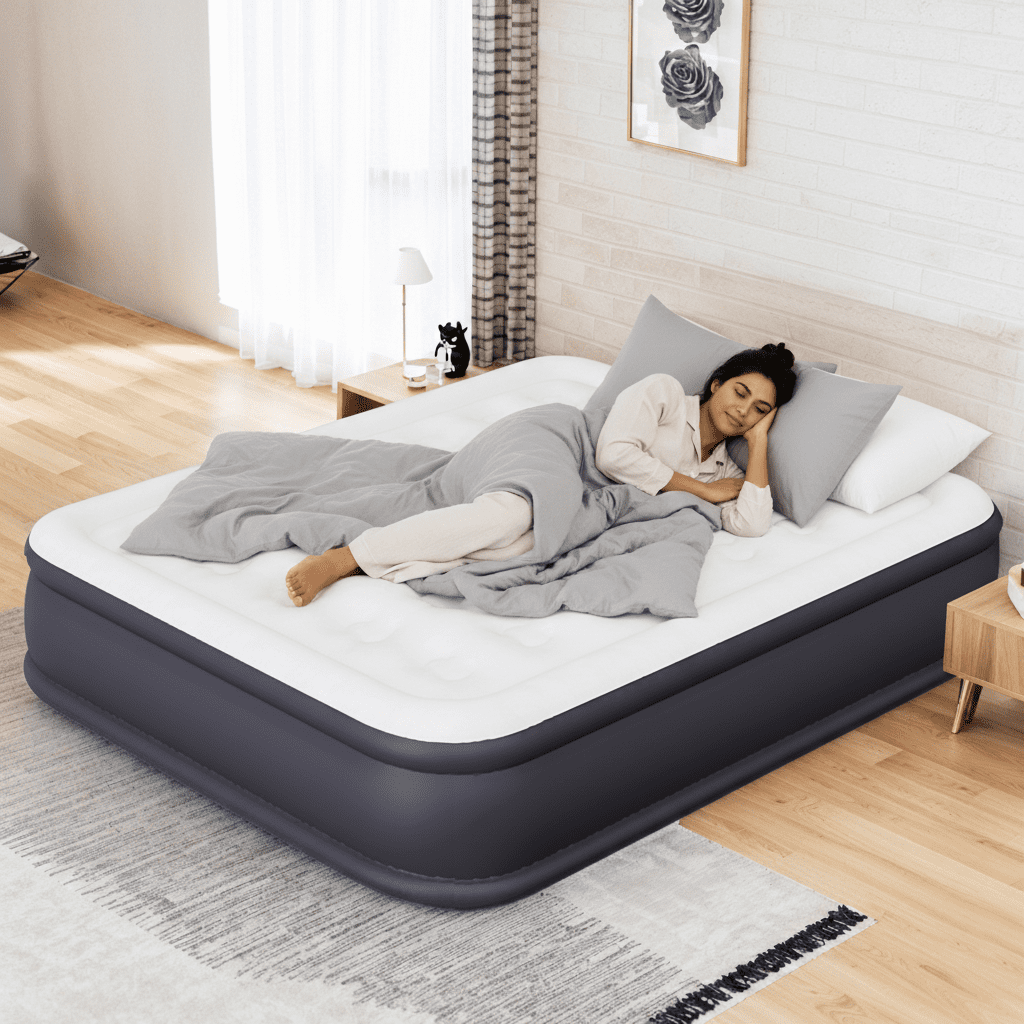 Atilioo Air Mattress with Built-in Pump, Inflatable Airbed, High ...