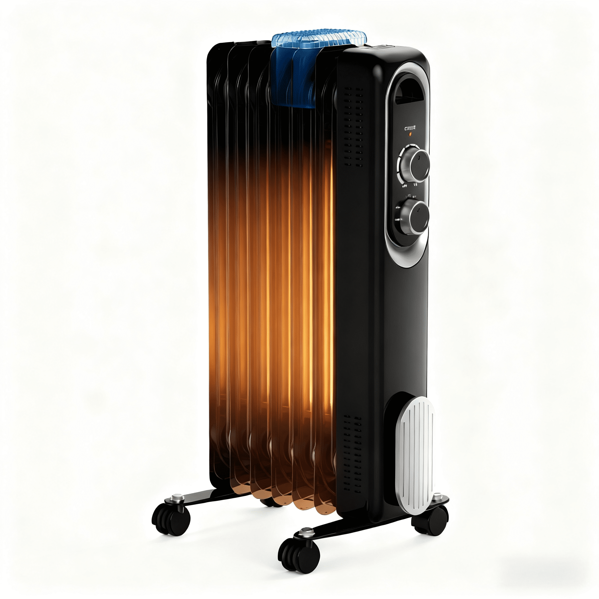 Atilioo Electric Oil Filled Radiator with Adjustable Thermostat, 1500W ...