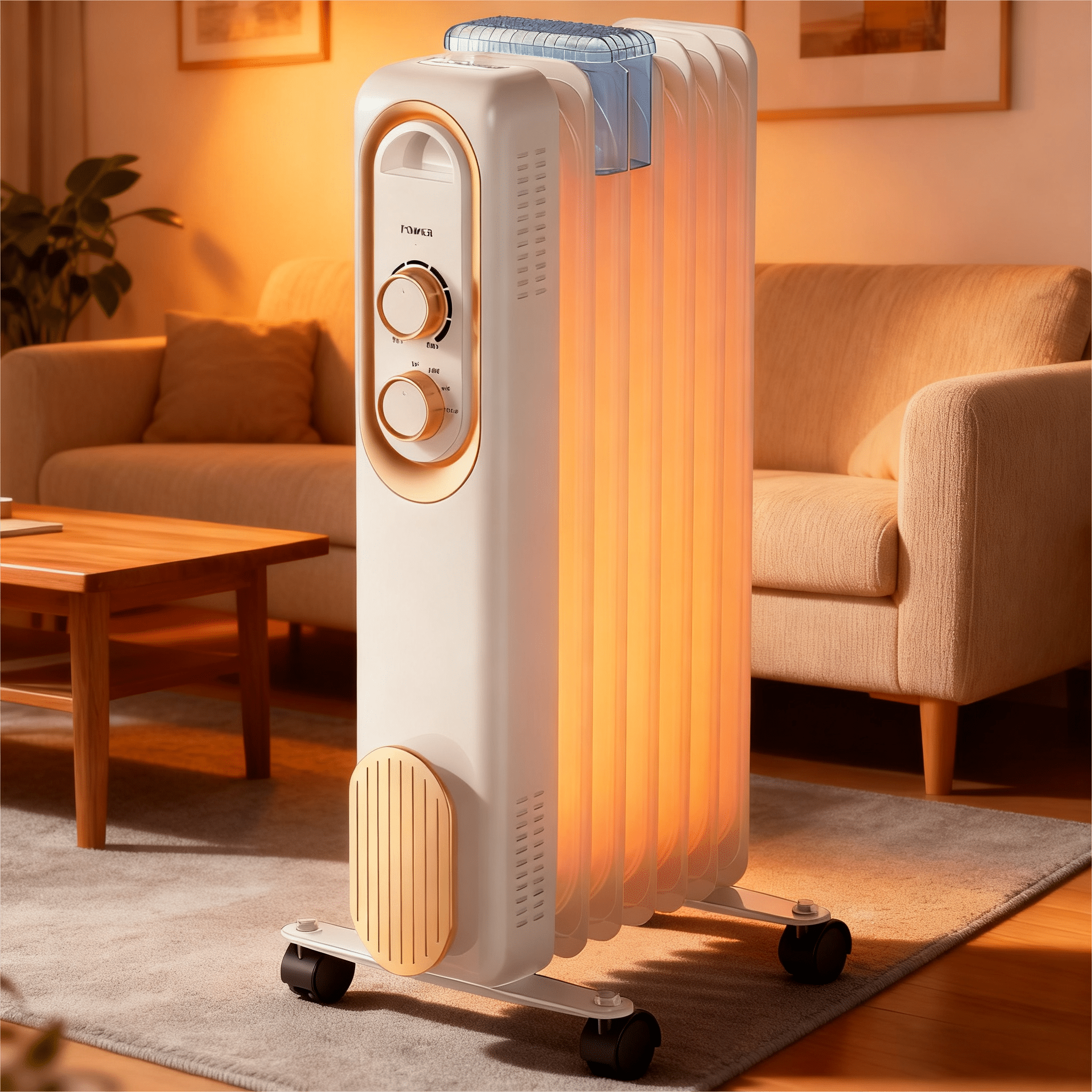 Fast Prevention Radiator Atilioo Electric Oil Filled Radiator with Adjustable Thermostat, 1500W ...