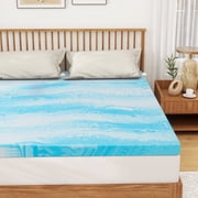 Atilioo Full Mattress Topper   2-Inch Gel Infused Memory Foam Pad for Cooling & Back Pain Relief   CertiPUR Certified Premium Bed Topper