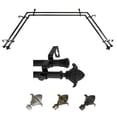 thumbnail image 1 of Atilla 13/16" Double Bay Window curtain rod Adjustable 20"-36", 38"-72" - Black,(ABay-40-2D), 1 of 4