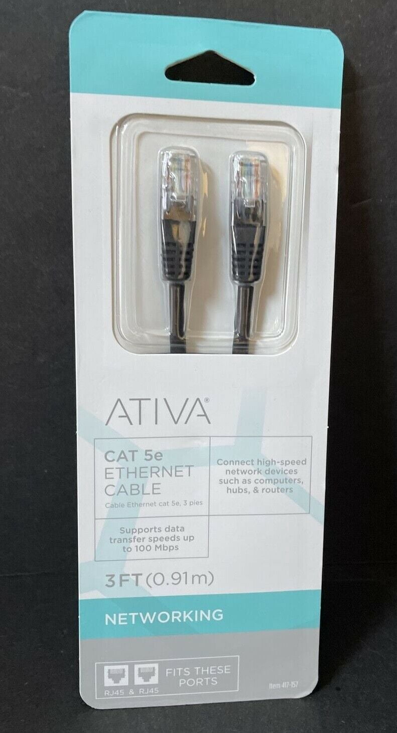 AtivaÂ® Cat 6 Network Cable, 50', Blue