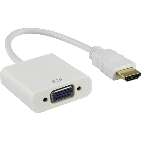 Ativa HDMI to VGA Adapter, Unidirectional, White, 27523